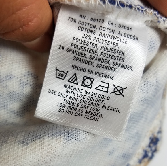 Anthropologie big striped color splashed top - Picture 6 of 6